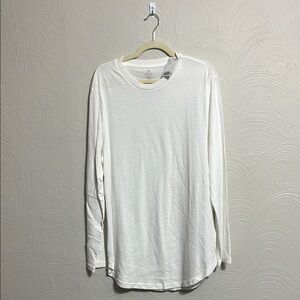 H&M Men's White Long Sleeve Shirt